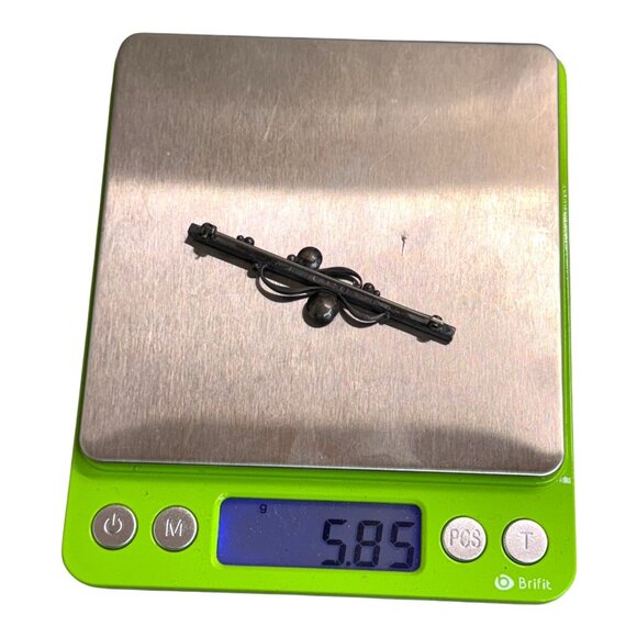 Vintage 1940s Georg Jensen Sterling Silver Bar Pin 234B EXCELLENT RARE Modernist - Picture 6 of 6